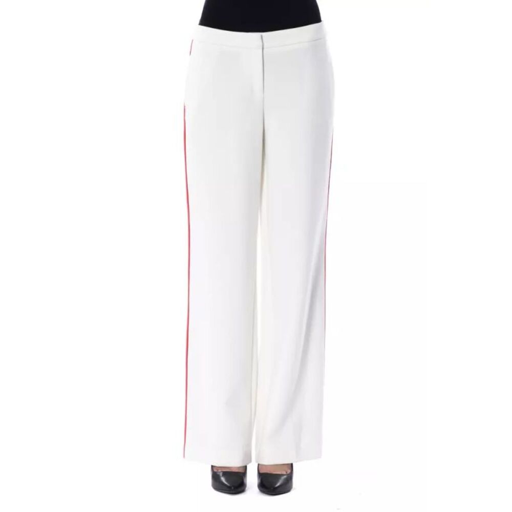 BYBLOS White Polyester Women Women's Pants
